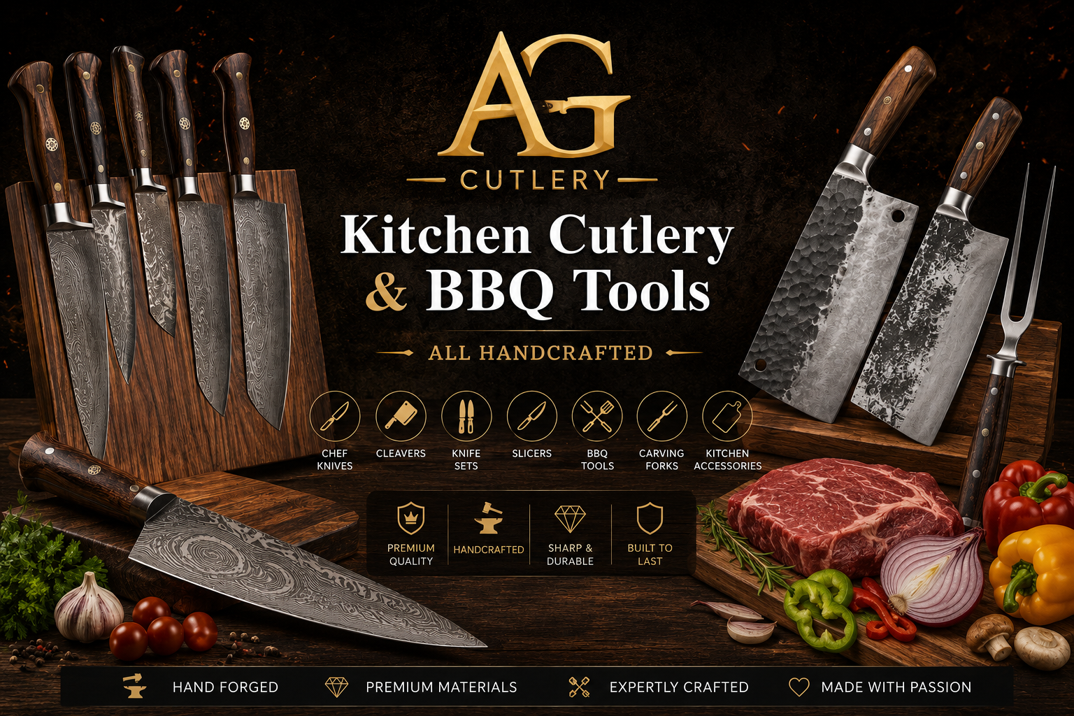 Kitchen Cutlery & BBQ Tools