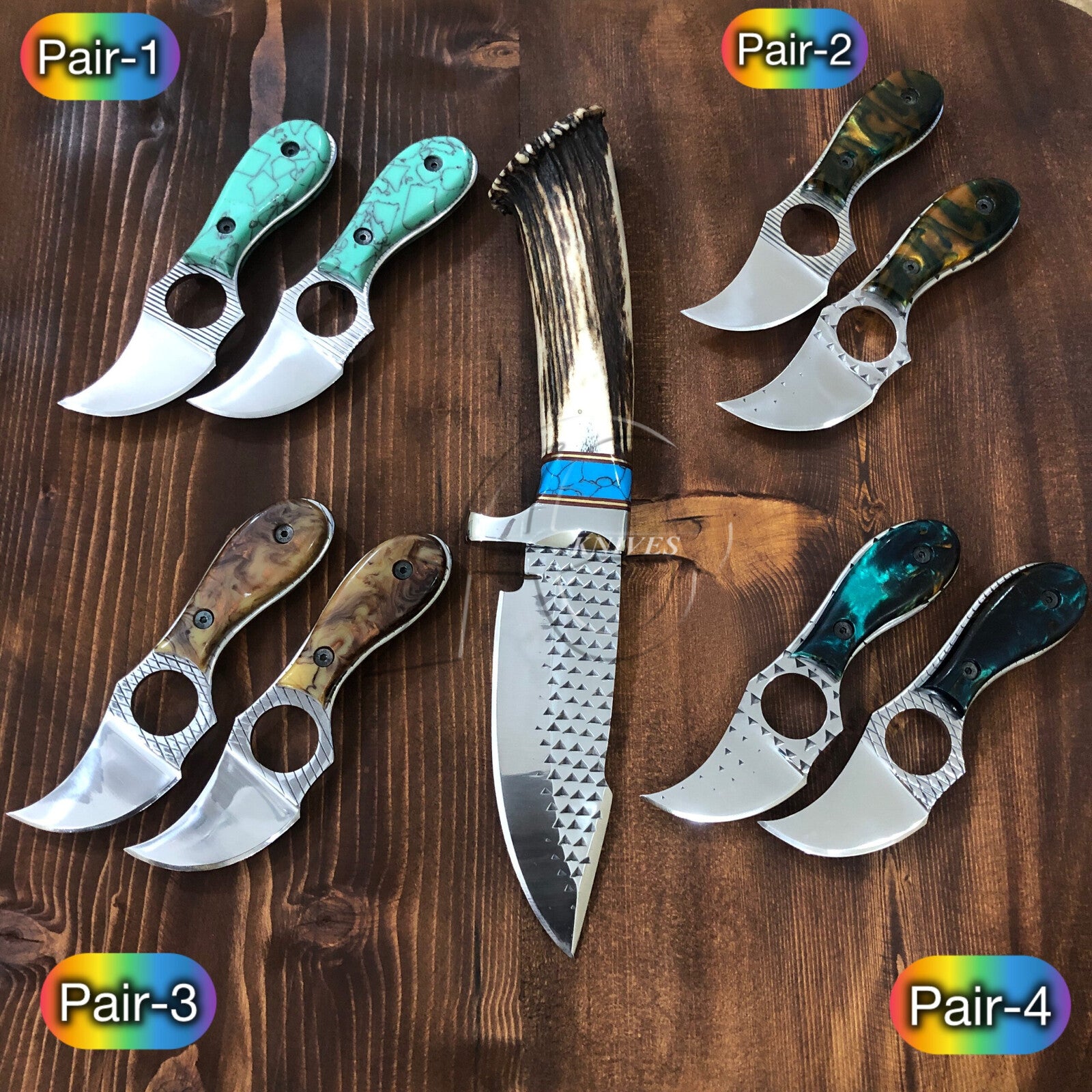 custom fixed blade file steel knife