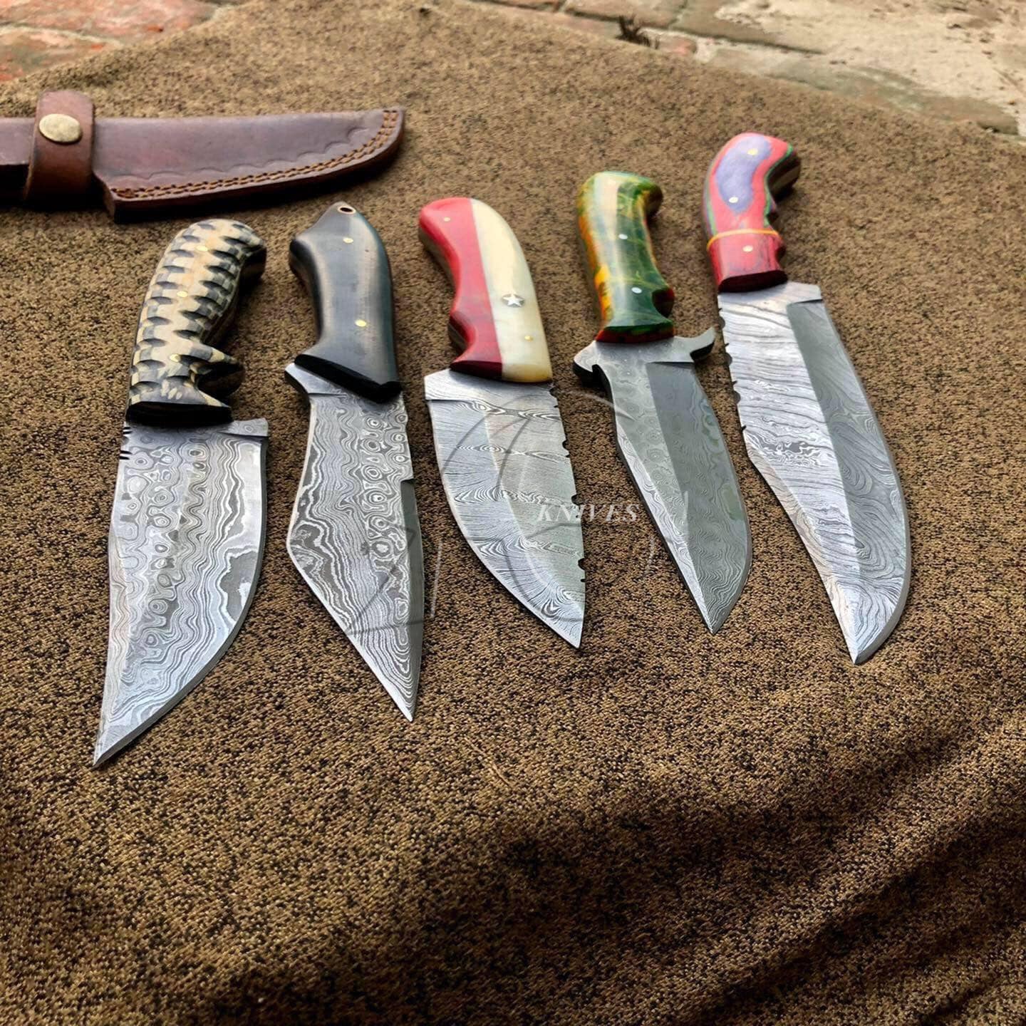 5 pcs deal custom knife