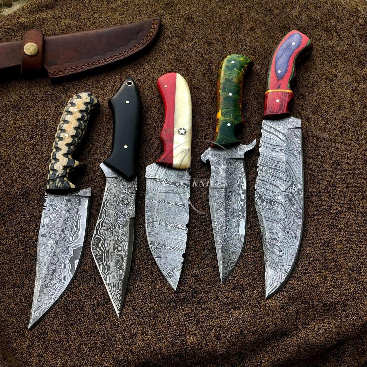 5 pcs deal custom knife