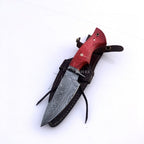 hunting knife damascus blade