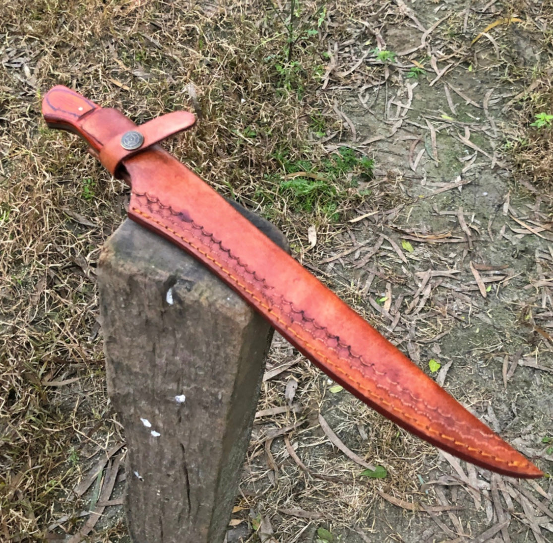 Hand Forged Blade Damascus Fishing Fillet Hunting Knife