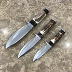Lot of 3 pcs skinning hunting knives