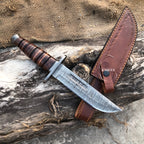 handforged kabar damascus knife
