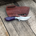 Western Hunting Skinning Knife with Sheath File Steel Blade 8" Handcrafted Belt Carry Knife