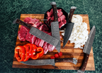 5 Pcs Full Tang Handmade Damascus Kitchen Knives Set