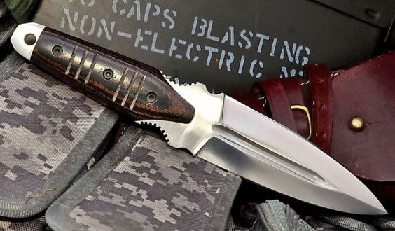 Handmade Steel Collectable Knife G10 Micarta Handle with Leather Sheath