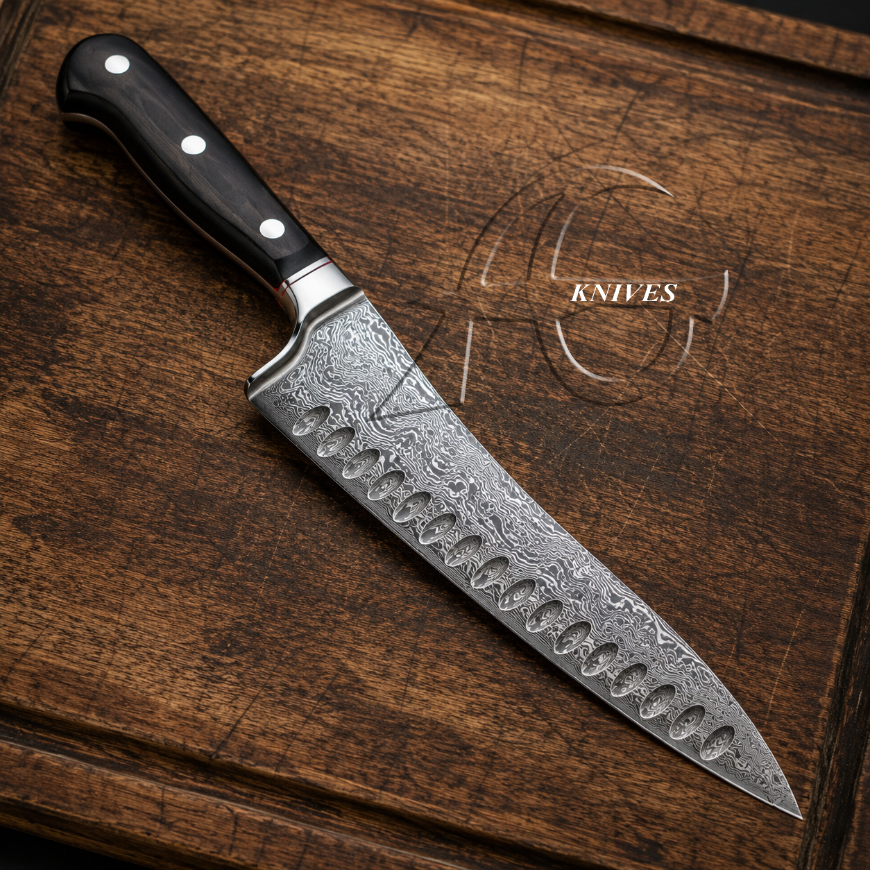 13" Long Handmade Damascus Kitchen Chef Knife
