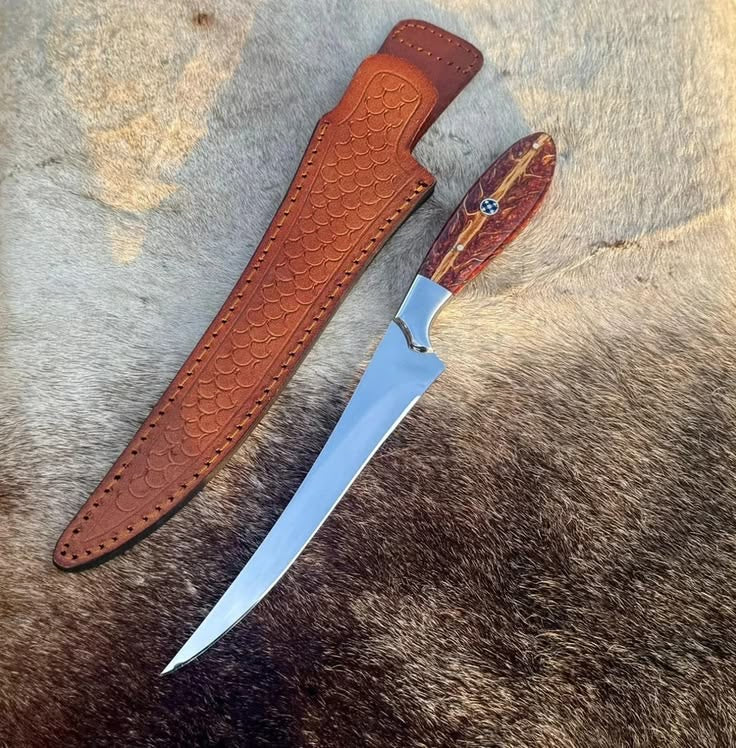 fishing knife hunting fillet blade handmade by ag cutlery 