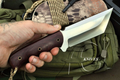 9" Hand Forged Steel Tanto Tactical Knife with G10 Handle & Handcrafted Sheath