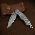 Set of 3 Pcs Handmade Full Damascus Pocket Knife