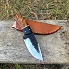 Hand-Forged Skinner Knife 1095 Steel Blade with Rosewood Handle