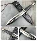 Handmade Double Edge Boot Knife with G10 Micarta Handle Fixed Blade