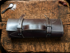 The Cherry Collection 8-Piece Hand Forged Damascus Kitchen Chef Knife Set - Leather Roll Case