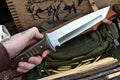 12" Hand Forged Custom Steel Tanto Tactical Knife with G10 Micarta & Handcrafted Sheath