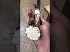 Hand Forged Beast Skinner Hunter Damascus Knife With Sheath