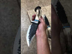 Beast Blade / Hand Forged 1095 Steel Stag Crown Knife With Leather Cover