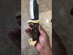 14" Hand Forged Custom Made Hunting Knife With Leather Sheath